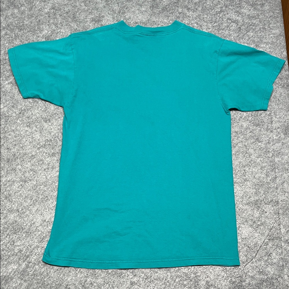 1990s Vintage Journey to Atlantis Sea World Teal Graphic T-Shirt - Picture 3 of 5